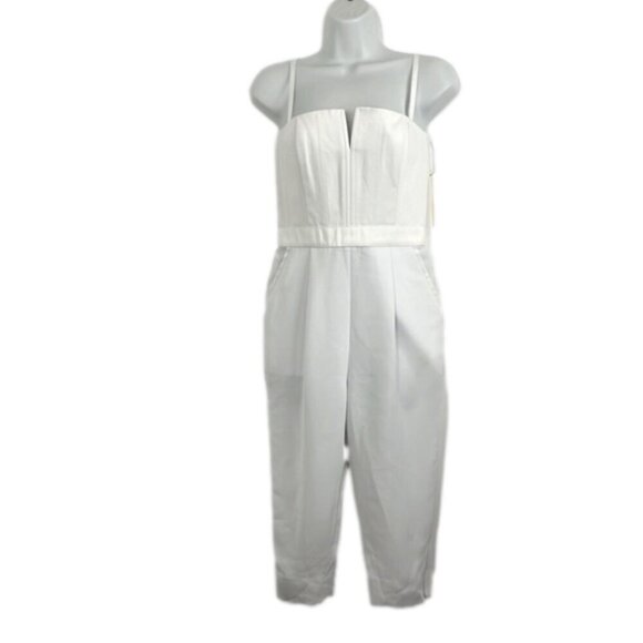 Alice + Olivia NWT Sleeveless Pleated Crepe Jumpsuit - Picture 2 of 14